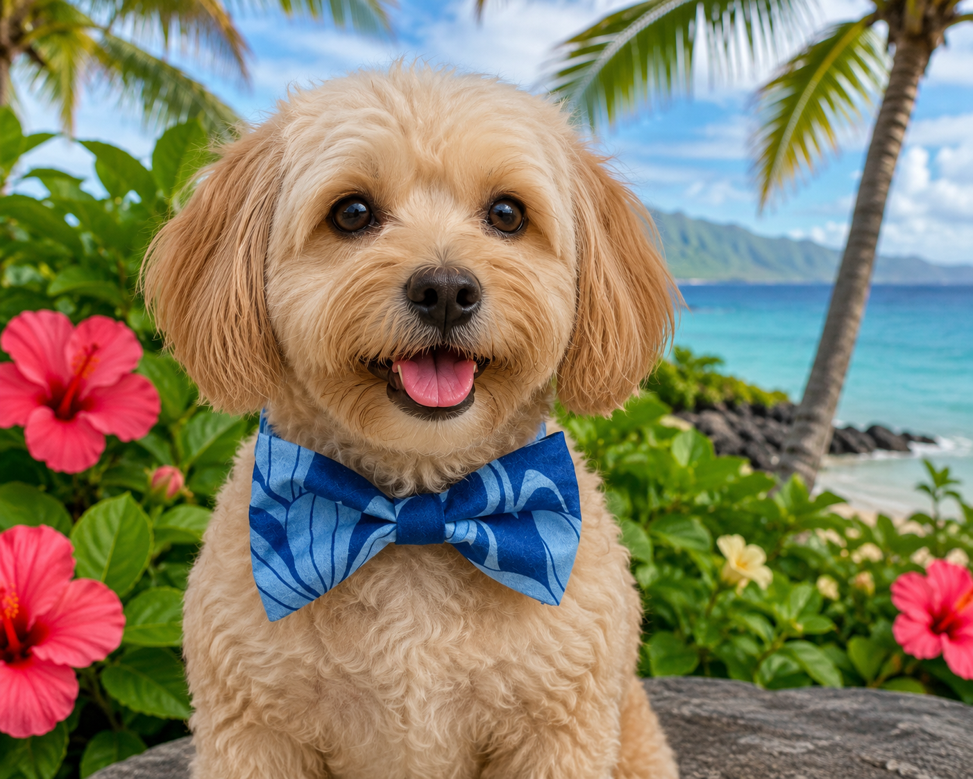 Aloha Dog BowTie