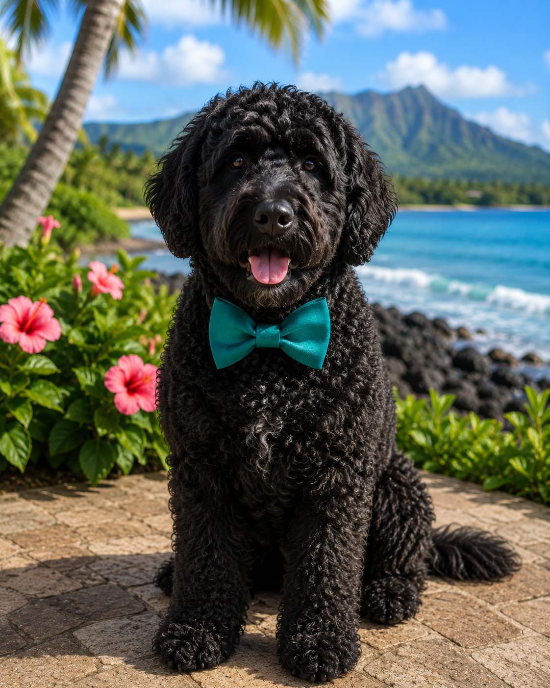 Aloha Dog BowTie