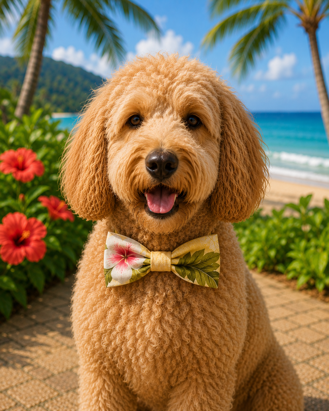 Aloha Dog BowTie